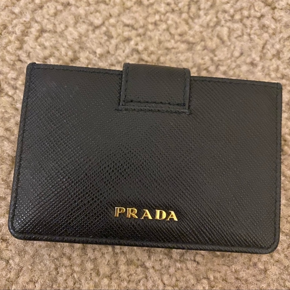 Authentic Prada Saffiano Leather Card Holder